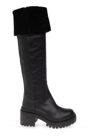 ‘iwona’ leather heeled boots od Giuseppe Zanotti